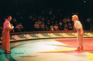 Adrian Catch with Mooky at Blackpool Tower Circus